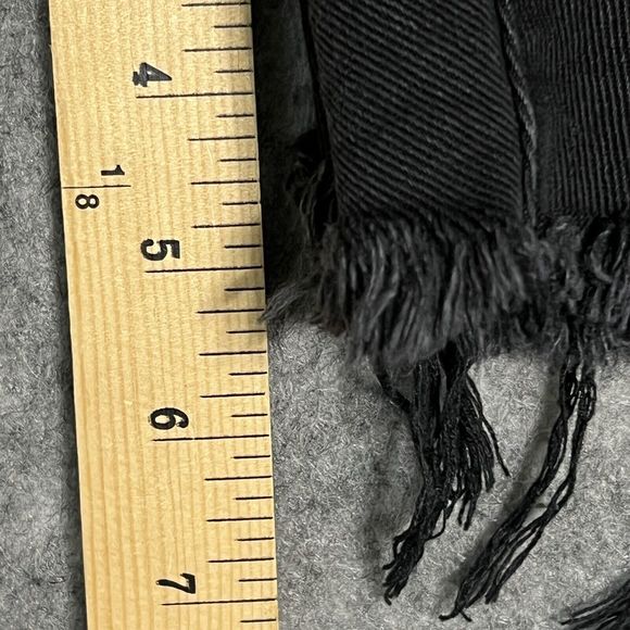 INSANE GENE CROSSOVER High Waist Jeans Shorts Women's S Black Distressed - Picture 7 of 17